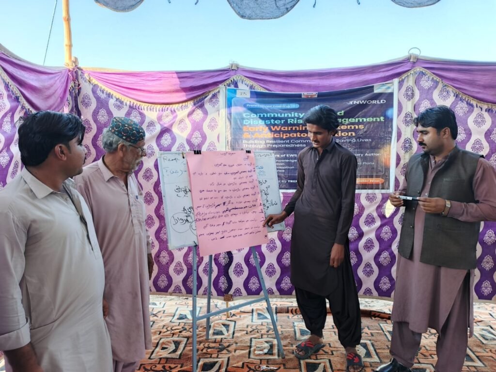 Trend Nova World facilitating participatory learning on anticipatory action to reduce disaster risks before emergencies strike.